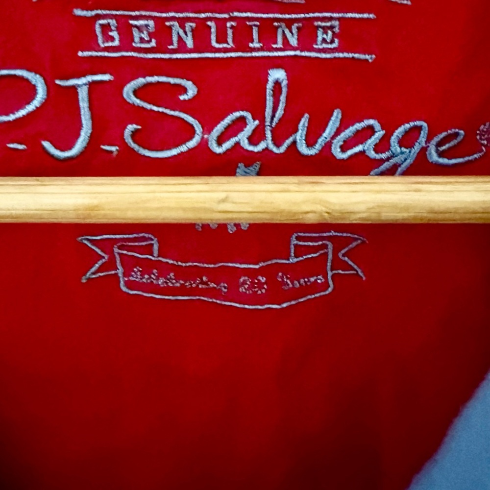 P.J. salvage cowboy short top pajamas horse rodeo - Picture 2 of 10